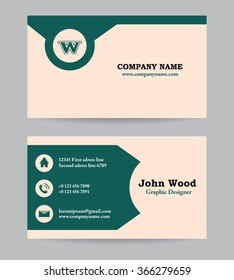 Business card. Business card template. Business card design. Modern Business card. 
Vector Business card template. Vector illustration. Business card layout. Personal  
Business card. Flat style.