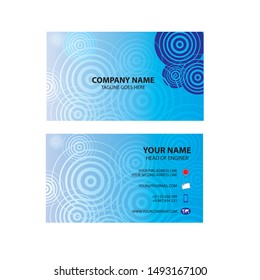 business card template design simple very easy to use for company or business