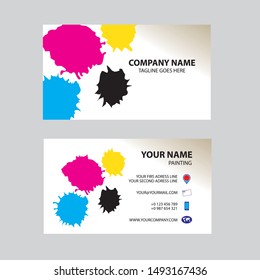 business card template design simple very easy to use for company or business