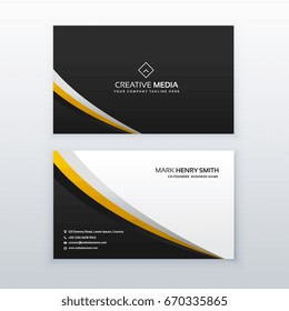 business card template design in simple style