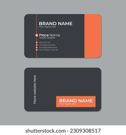 Business card template design with texture and pattern, visiting card, name card, Print ready double sided clean fresh and modern corporate business card layout with mockup