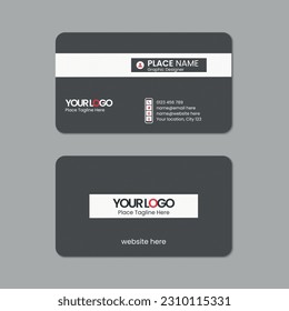 Visitenkartendesign mit Textur und Muster, Visitenkarte, Namenskarte, Print ready doppelseitig saubere, frische und moderne Visitenkartenlayout mit Mock-Up