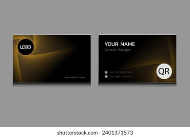 Business card template design that also has color line design. modern vector illustrations