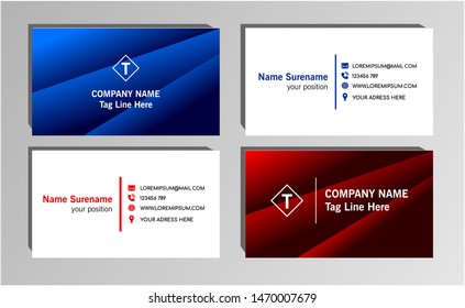 business card template design. Vector EPS 10