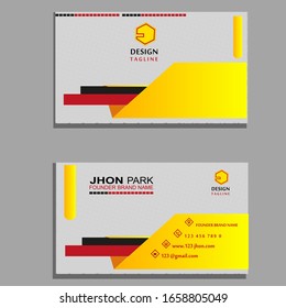 Business card template design Vector 
