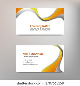 Business card template design, vector illustration