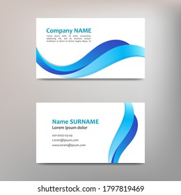 Business card template design, vector illustration