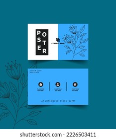 business card template design vector art classic and modern