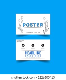 business card template design vector art classic and modern