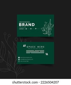 business card template design vector art classic and modern
