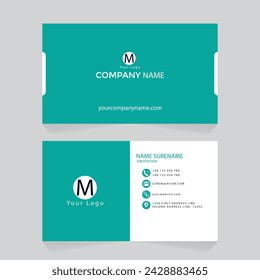 Diseño de plantilla de tarjeta de visita y diseño de ilustrador creativo moderno vectorial.