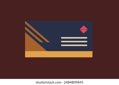Business card template design vector illustration 