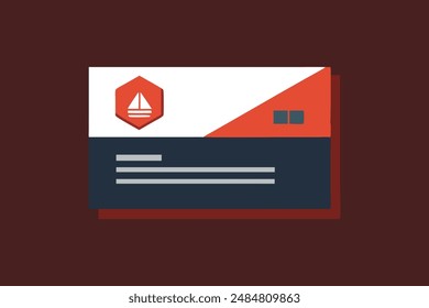 Business card template design vector illustration 