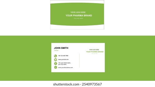 Business Card Template Design Vector