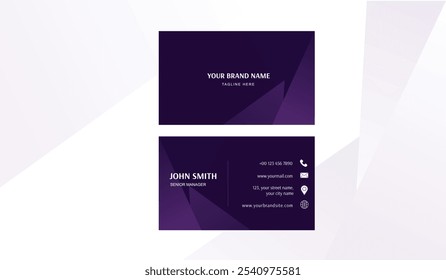 Business Card Template Design Vector