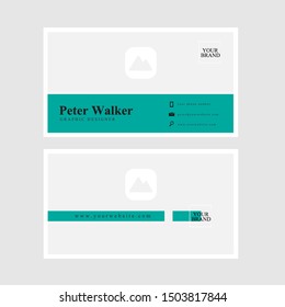 Business card template easy editorial vector eps 10
