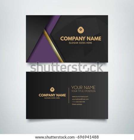 Business Card Template. Elegant And Stylish Design. Vector Illustration