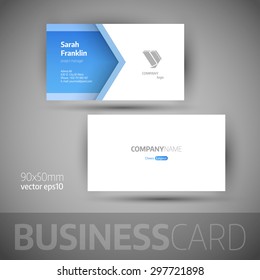 Business card template. Elegant vector illustration.