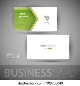Business card template. Elegant vector illustration.