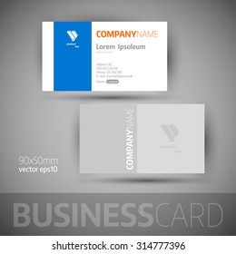 Business card template. Elegant vector illustration.