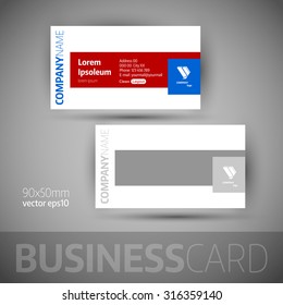 Business card template. Elegant vector illustration.