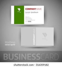 Business card template. Elegant vector illustration.