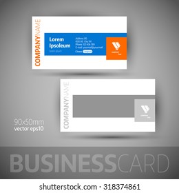 Business card template. Elegant vector illustration.