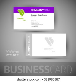 Business card template. Elegant vector illustration.