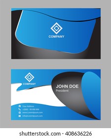 Business card template. Elegant vector illustration

