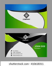 Business card template. Elegant vector illustration
