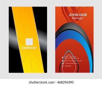 Business card template. Elegant vector illustration
