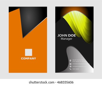 Business card template. Elegant vector illustration
