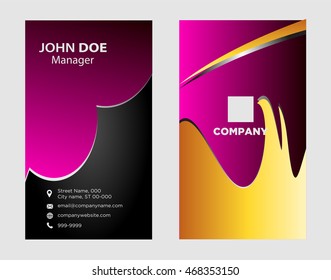 Business card template. Elegant vector illustration
