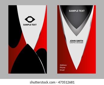Business card template. Elegant vector illustration
