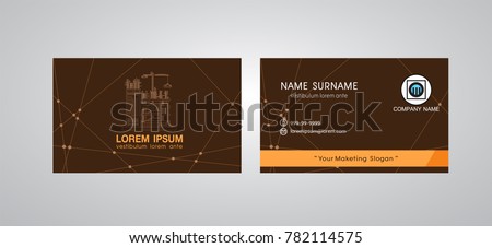 business card template engineer name card stock vector royalty free engineer business card