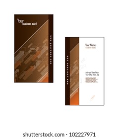 Business Card Template. Eps10.