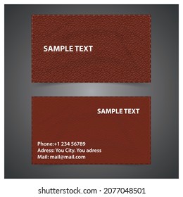 Business Card Template , Flat Style Vector Illustration, Creative and professional business card.