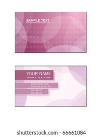 Business Card Template. Format eps10.