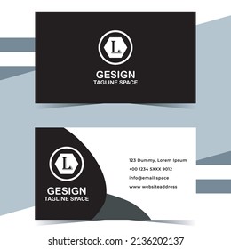 Business card template free vector.