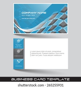 Business card template with front and back side/design for your working or personal presentation, vector illustration