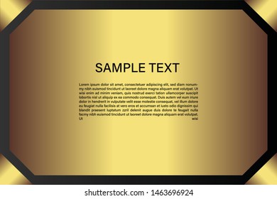 business card template with gold gradient luxury modern presentation template
