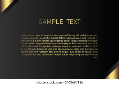business card template with gold gradient luxury modern presentation template
