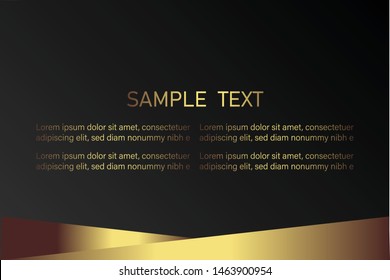 business card template with gold gradient luxury modern presentation template
