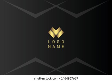 business card template with gold gradient luxury modern presentation template
