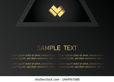 business card template with gold gradient luxury modern presentation template
