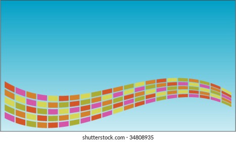 Business card template. Isolated Abstract Vector Illustration.