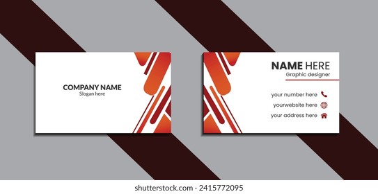 Business Card Template Layout Design
