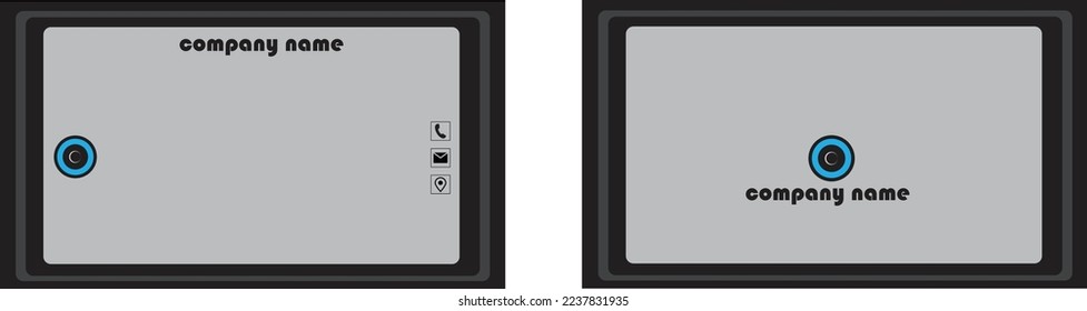 Vorlage für Visitenkarten Layout.Design-Vektorgrafik