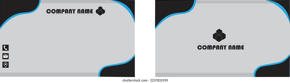 business card template Layout.design vector