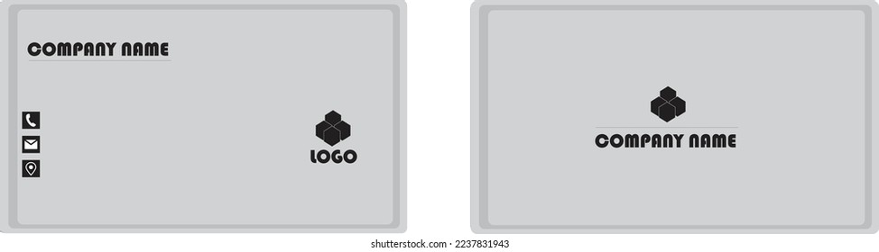 Vorlage für Visitenkarten Layout.Design-Vektorgrafik